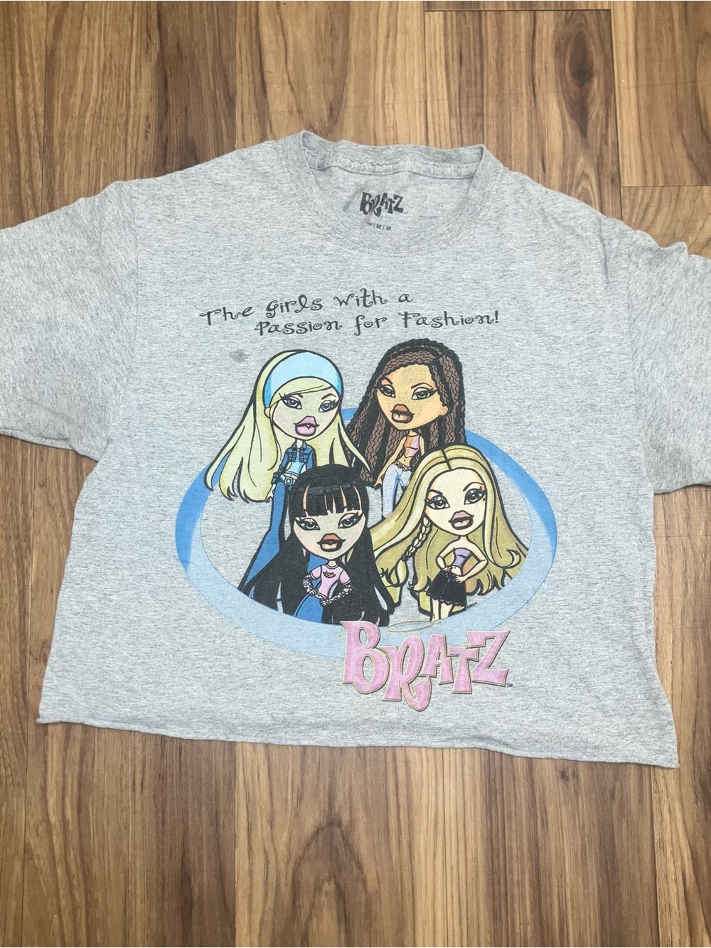 Bratz Graphic Crop Top - Gray